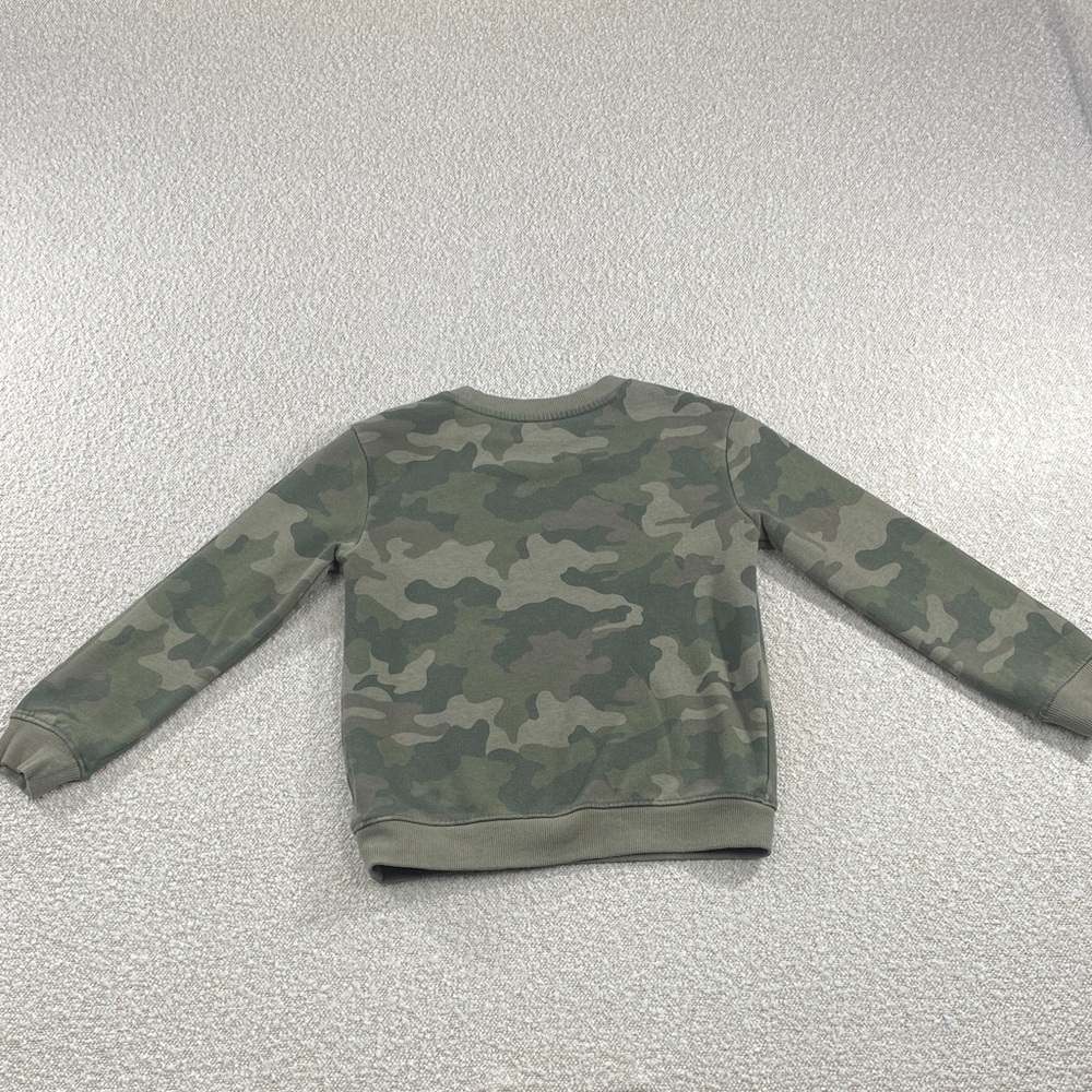 Classic Green Camo Crewneck Sweater - kids Cat & Jack size s6/7 - Picture 10 of 15